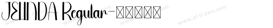 JELINDA Regular字体转换